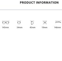 Очки гибридные, металл + TR90, с защитой от синего света Blue Block FENQI F68087