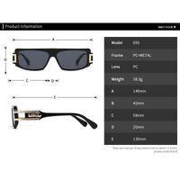 Пластиковые солнцезащитные очки прямоугольной формы 092-EL