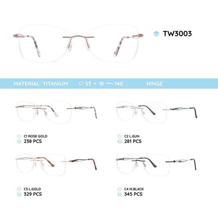 Оправа металлическая титановая TW3003