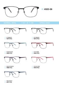 Металлическая оправа с дужками из пластика TR-90 HS03-08