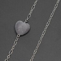 Metal non-slip chain, with heart, for glasses and masks GL269
