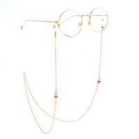 Metal non-slip chain, with pearl and rhinestones, for glasses and masks GL890