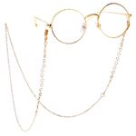 Metal non-slip chain, with stars, for glasses and masks GL093