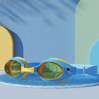 Очки для плавания детские (3-13 лет) водонепроницаемые с защитой от запотевания, с коробкой, 7600-YU