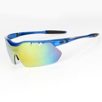 Safety shockproof sports goggles+4 caps 0090