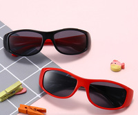 Polarized silicone sunglasses with UV400 protection for kids T11010