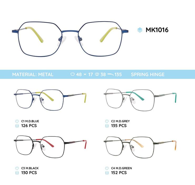 Metal frame with spring hinges for kids MK1016