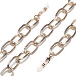 Gold-colored metal non-slip chain, thick, for glasses and masks GL1427