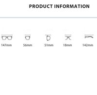 Metal Blue Block glasses with blue light protection FENQI F6393