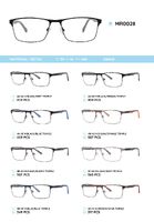 Metal frame with temples made of TR-90 material MR0028