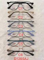 Metal frame for glasses with spring hinges Defile D1265AJ