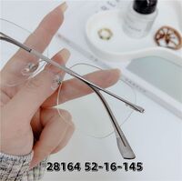 Metal titanium rimless frame SANTA 28164