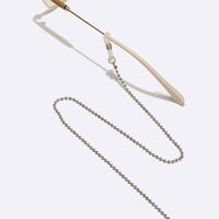 Silver-colored metal non-slip chain, for glasses and masks GL1560