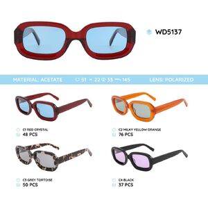 Солнцезащитные поляризационные очки в пластиковой оправе из ацетата WD5137