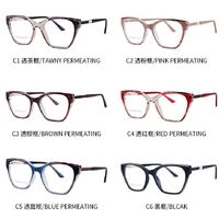 TR90 plastic frame or glasses with blue light protection, with spring hinges FA87235
