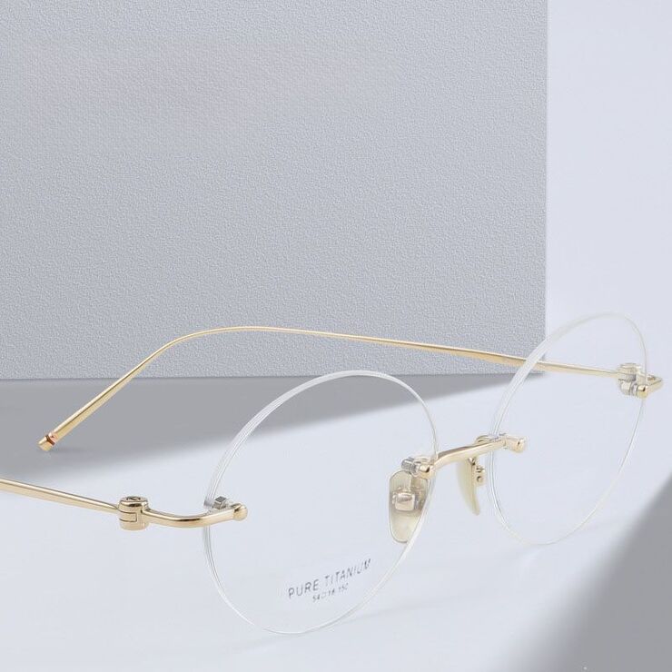 Titanium extralight rimless frames MAMO PT08200
