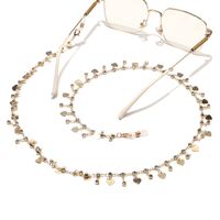 Metal non-slip chain, with heart and rhinestone, for glasses and masks GL1463