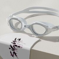 Очки для плавания водонепроницаемые с защитой от запотевания, с шапочкой, 6612-YU