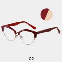 Оправа для очков комбинированная (металл + TR90) с защитой от синего света, с флексом FA87268