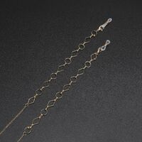 Металлическая нескользящая цепочка золотого цвета, для очков и масок GL477