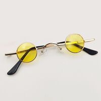 Metal retro mini sunglasses R01