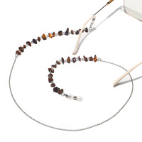 Natural colorful stone glasses chain GL1204