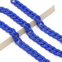 Acrylic non-slip chain, thick concave shape 29 colors, for glasses and masks GB011