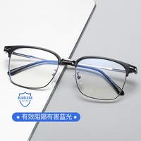 Blue Block metal + TR90 glasses with blue light protection F1874