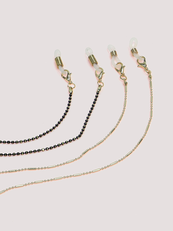 Colorful glasses chain set of two-piece golden and silver GM045