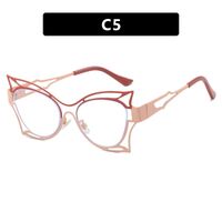 Metal glasses with blue light protection for women 8209-66042-PN