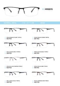 Металлическая оправа с дужками из материала TR-90 MR0078
