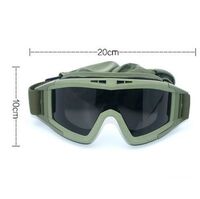 Safety shockproof tactical goggles +3 caps 蝗虫001