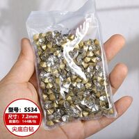 Set of rhinestones with a pointed bottom for frames and glasses repairing and decorating JD0007-AB