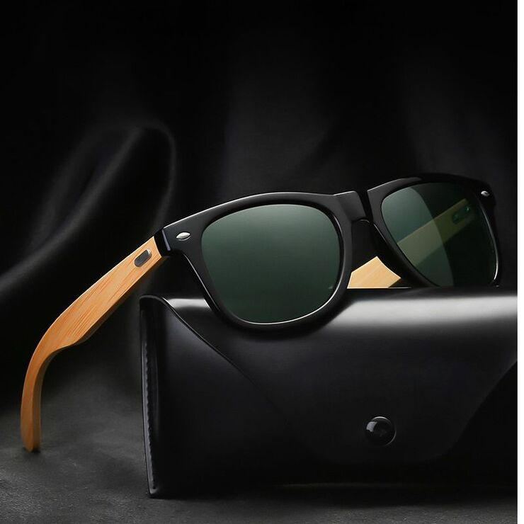 Поляризационные солнцезащитные бамбуковые очки с защитой UV400 1501-GT