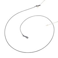 Black-colored metal non-slip chain, for glasses and masks GL857