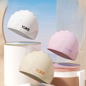 Шапочка для плавания силиконовая водонепроницаемая взрослая 021-YU