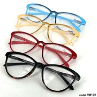 Ready-made plastic frame glasses for women Vizzini V8191, diopters from -4.00 to +4.00