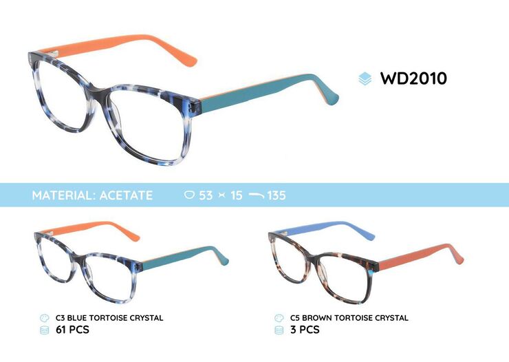 Plastic frames for glasses acetate material WD2010