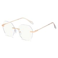 Metal rimless glasses with Blue ray cut KY5103