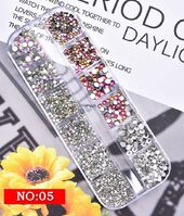 Набор страз с плоским дном для украшения оправ и очков, 13 видов комплектации