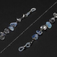 Natural stone red coral glasses chain GL1210