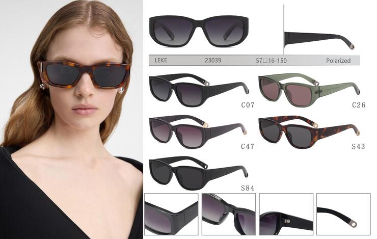 Polarized plastic sunglasses for women Leke LK23039