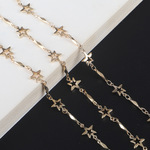Fashion glasses chain with stars GL744