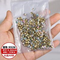 Set of rhinestones with a pointed bottom for frames and glasses repairing and decorating JD0007-AB