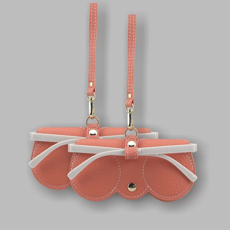 Футляр-чехол из натуральной кожи для очков с подкладкой из микрофибры ZY001