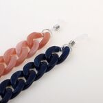 Acrylic non-slip chain, concave shape, for glasses and masks GB012