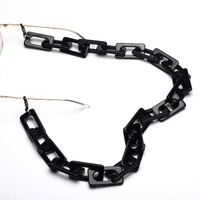 Black acrylic eyeglass chain GB063