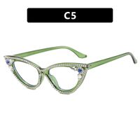 Plastic glasses with blue light protection and rhinestones for women 97073镶钻-PN