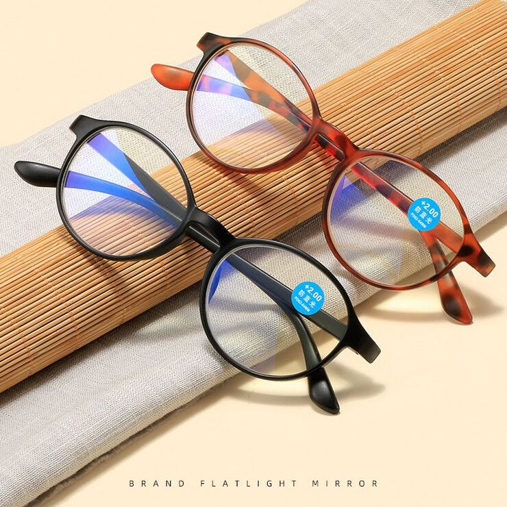Plastic reading glasses KY5112 with Blue ray cut protection, diopters from 0.00 to +4.00, RMC=62-64