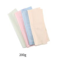 Microfiber cloth for cleaning glasses lenses, density 220 gsm (g/m2), size from 8*6 to 15*18 cm